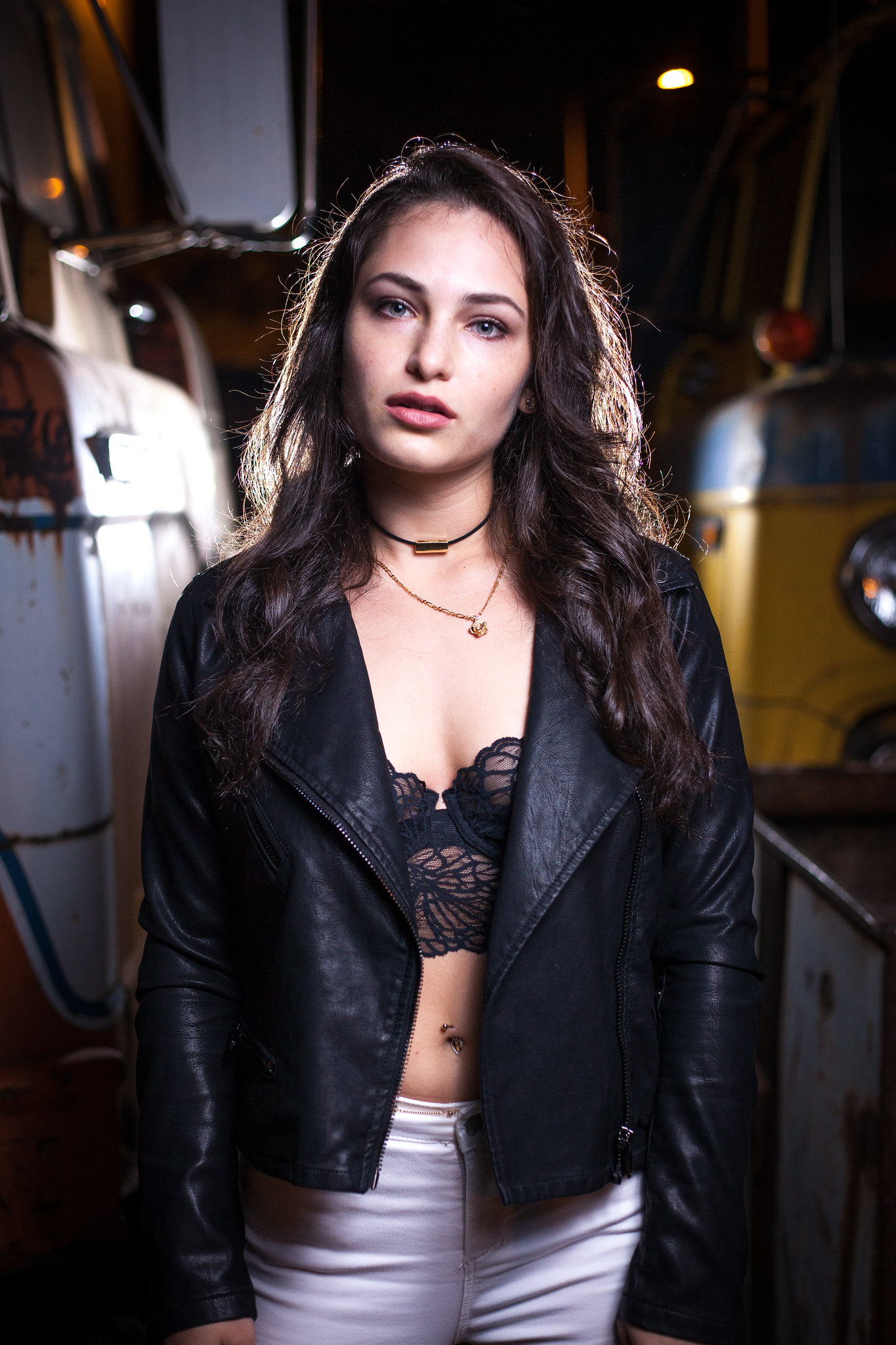 Portrait at dusk on location