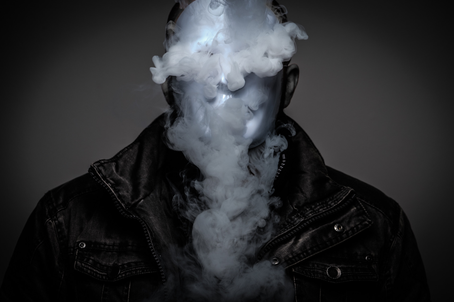Portrait with smoke